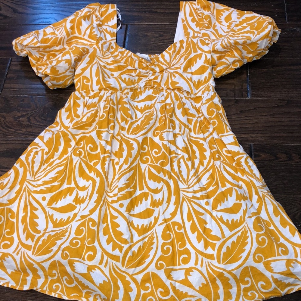 Loveriche mustard color boho dress size medium - Picture 2 of 6